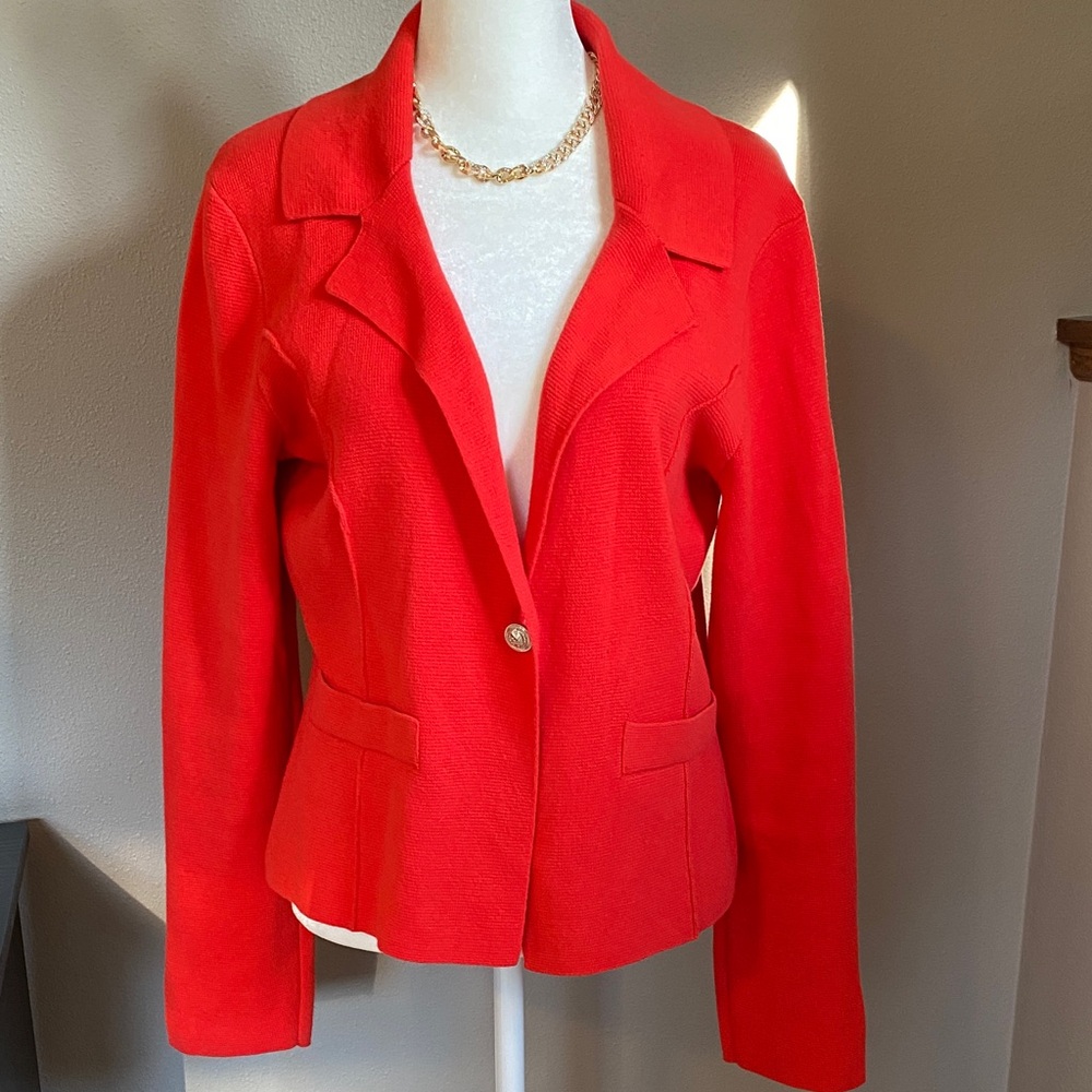 Rachel Zoe Bold Red Blazer Size Medium
